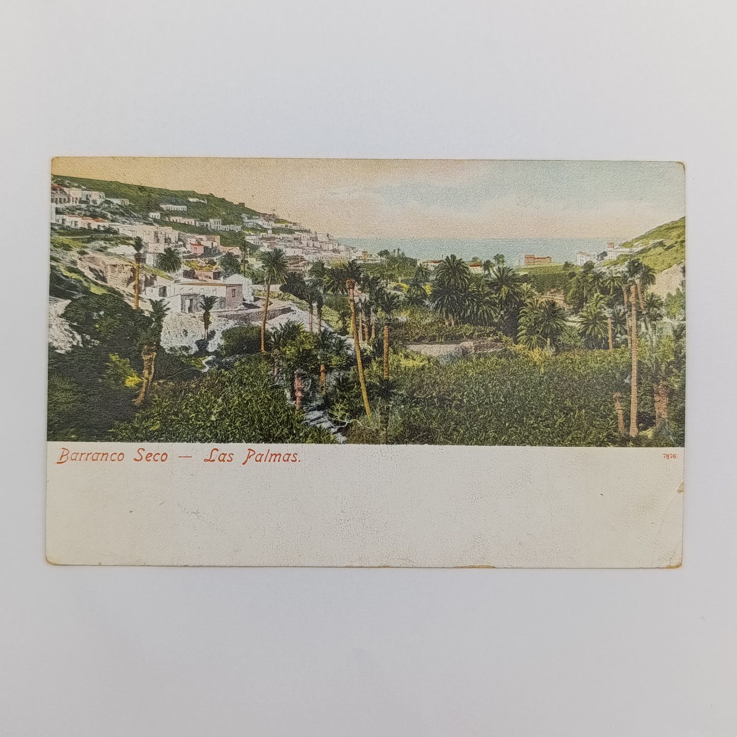 Las Palmas postcard posted on ship to Port Elizabeth, Cape Colony 16 March 1905 - Paquebot rubber stamp
