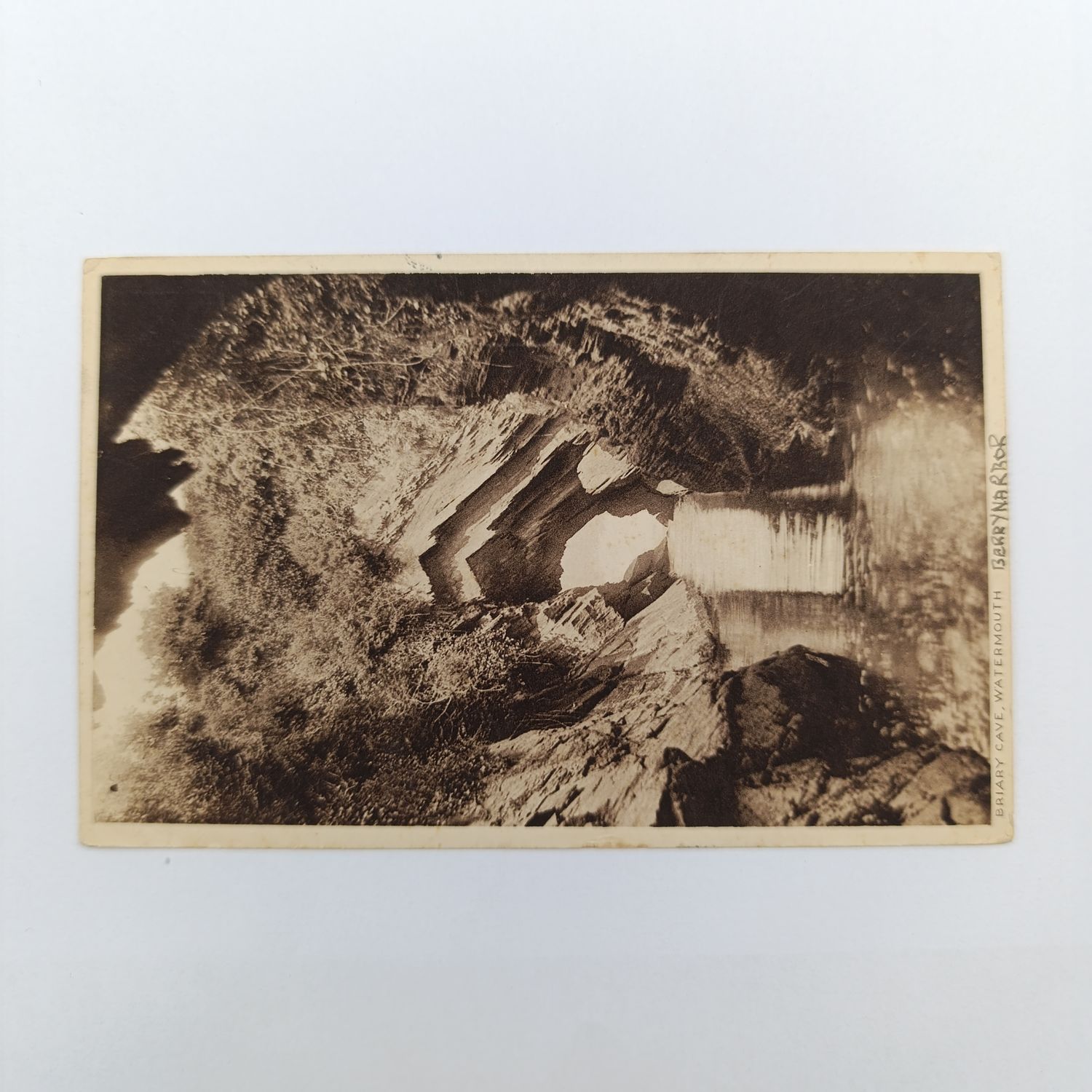 Postcard Clovelly, Devon to Durban, Natal posted 7 August 1928 and Taxed 1d