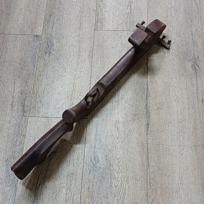 Vintage Crossbow wooden butt with wooden handle