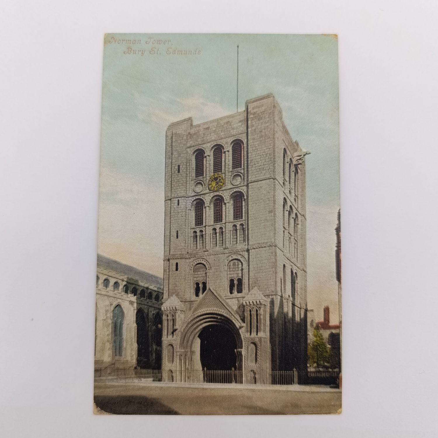 Postcard posted 4 Nov 1905 Woolprt, England to Liverpool - Squared circle cancellation