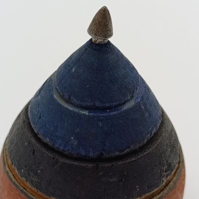 Vintage wooden spinning top