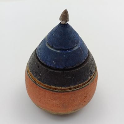 Vintage wooden spinning top