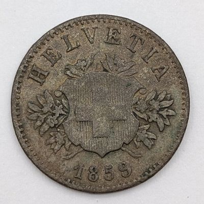 Switzerland 1859 Twenty rappen