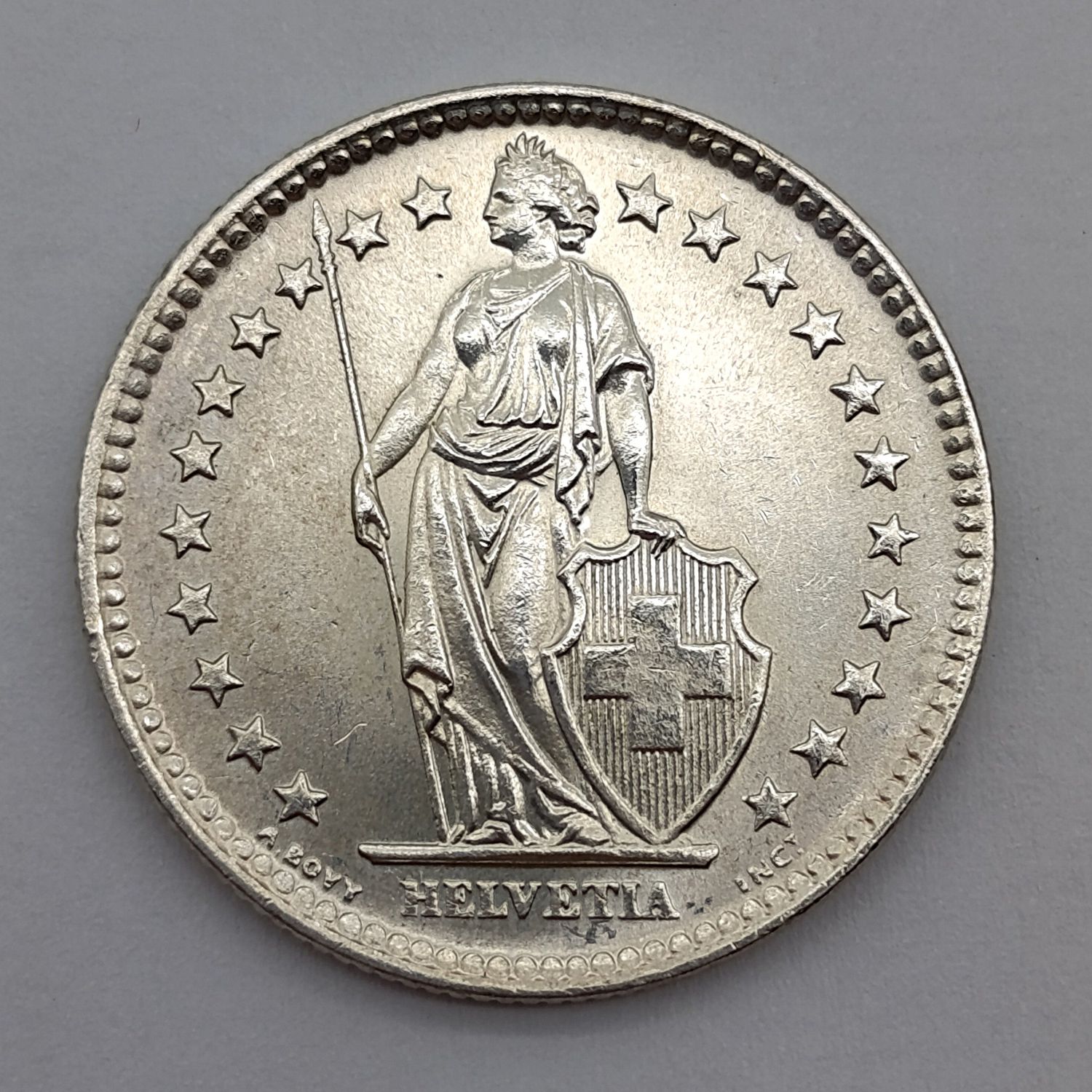 Switzerland 1964 Two Francs Specimen