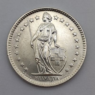Switzerland 1964 Two Francs Specimen