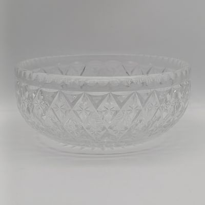 Vintage large crystal glass bowl
