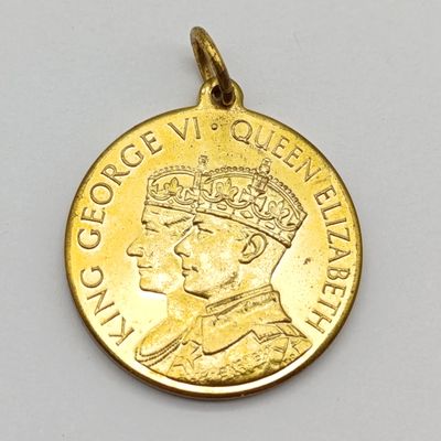 Lot of 2 King George VI 1937 coronation medallions
