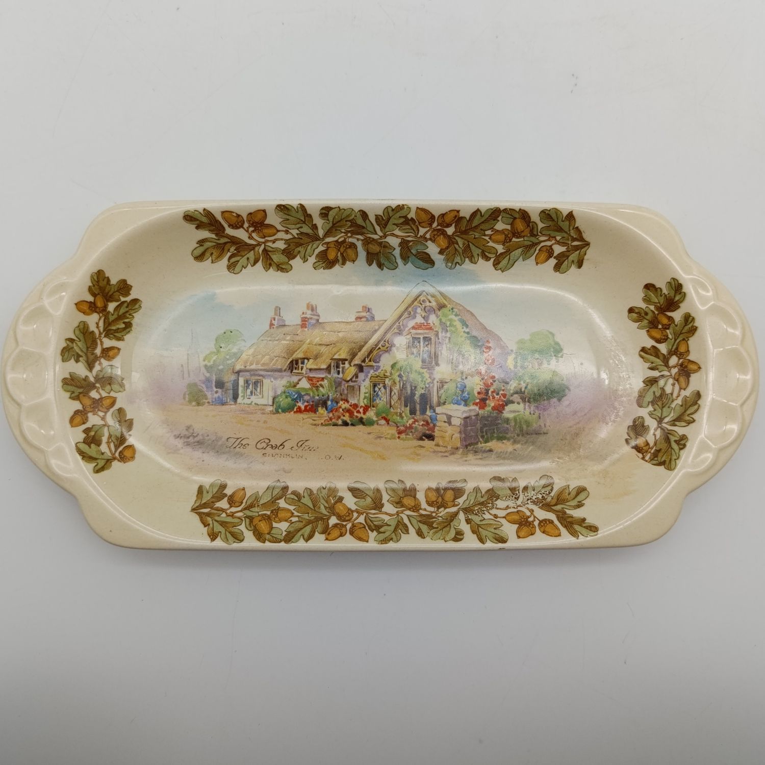 Royal Doulton Old English inns porcelain snack plate