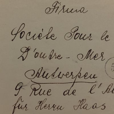 Letter in French from Poland (Myslowice) to Belgium (Antwerp) - posted 13 Sept 1922 - polish stamp on back