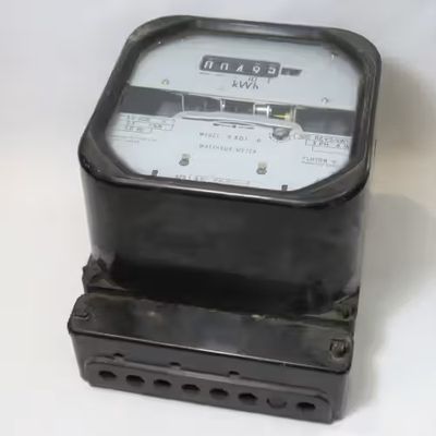Vintage Sangamo Weston 3 phase watthour meter S 301:6