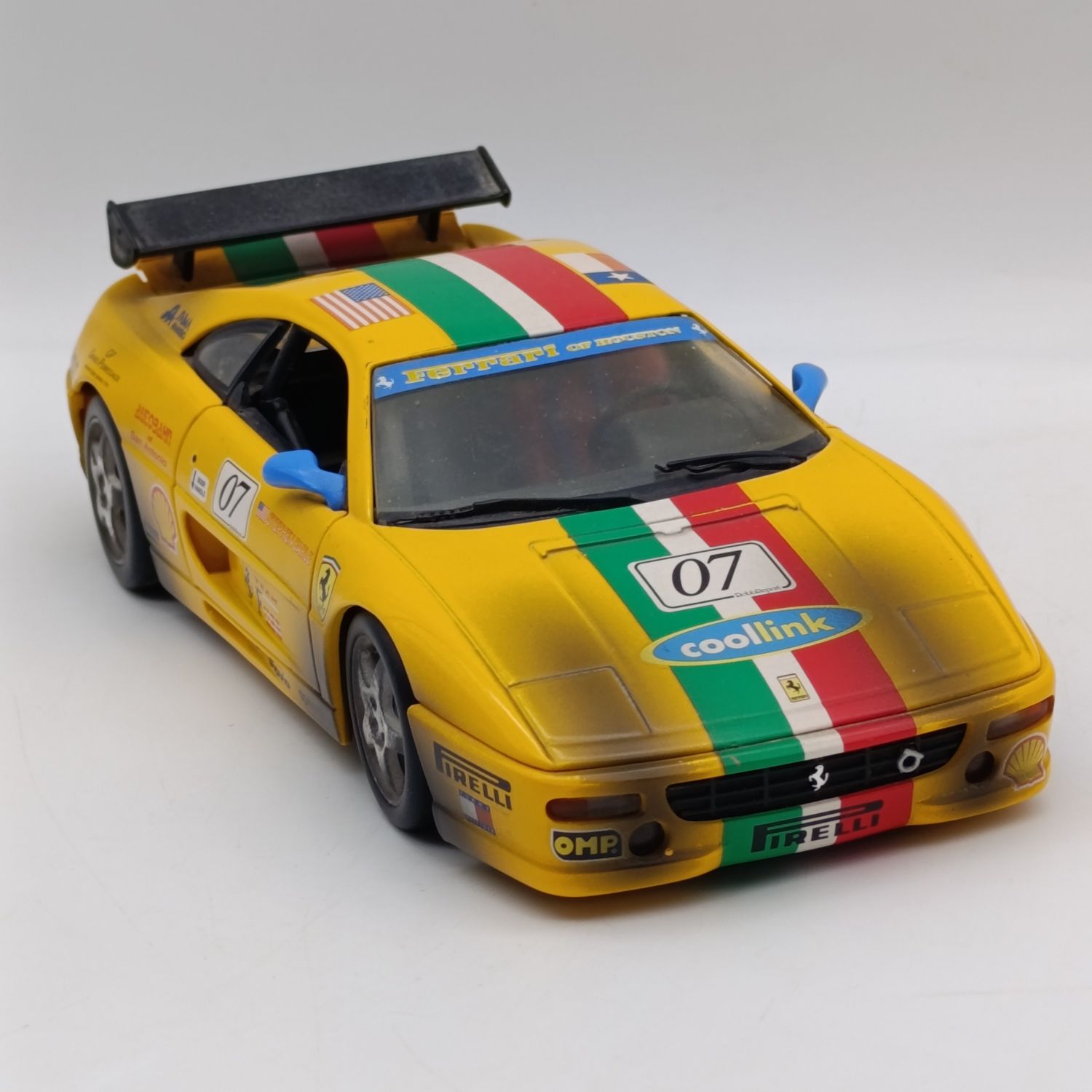 Hot Wheels Ferrari F355 Challenge #07 Dirty version die-cast model car - scale 1/18