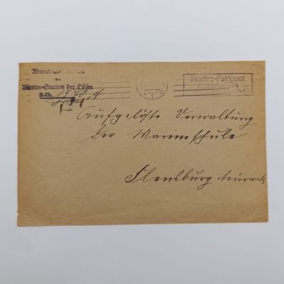 WW1 German Marine-Feldpost Kiel cover