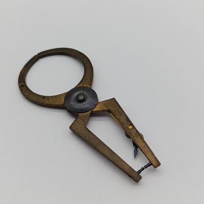 Antique brass MKS watchmaker caliper tool