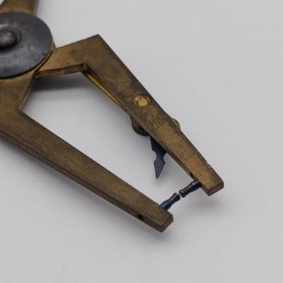 Antique brass MKS watchmaker caliper tool