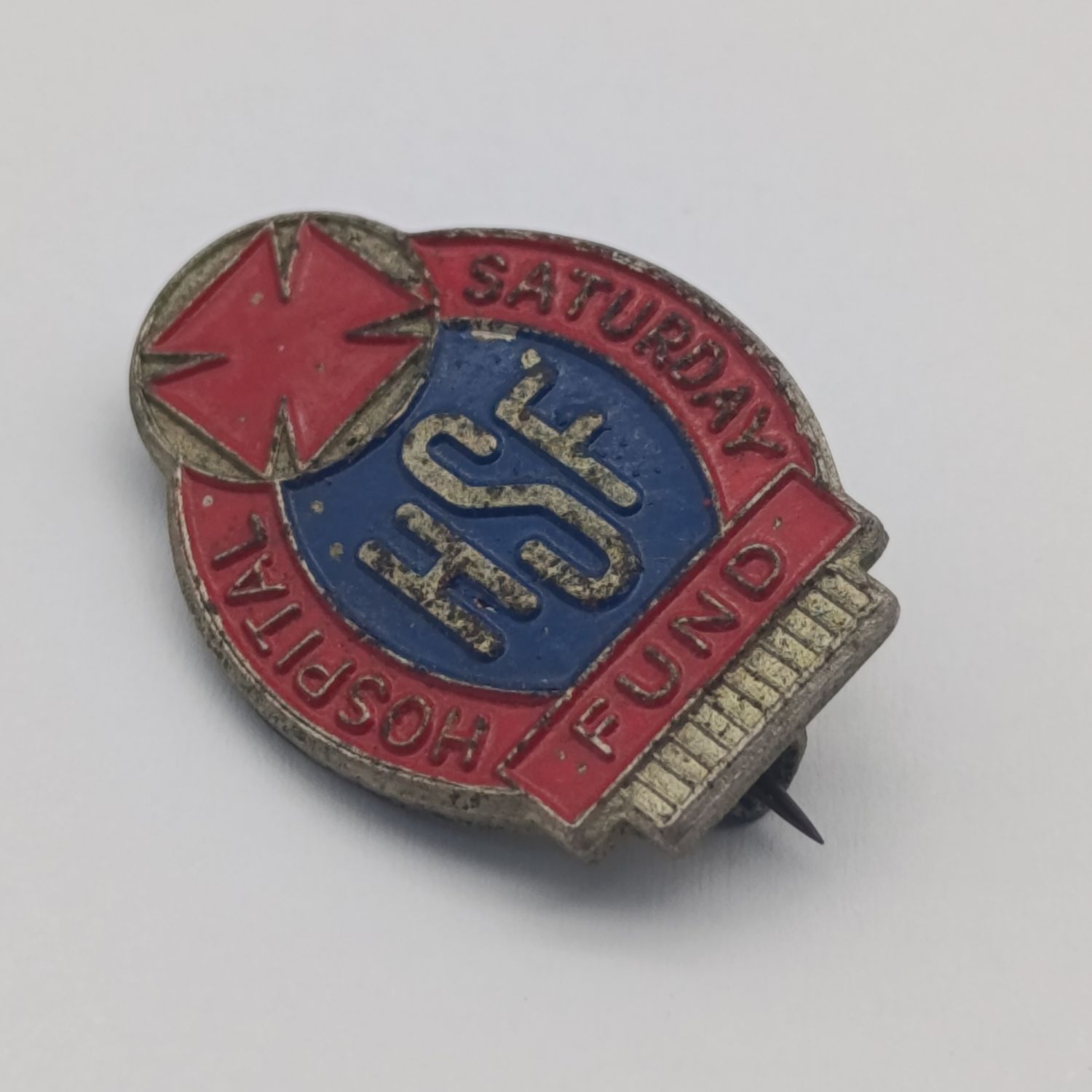 Antique Hospital Saturday Fund 5 Shilling charity badge