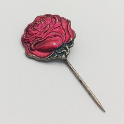 Antique Rose day remembrance 2 shilling charity badge