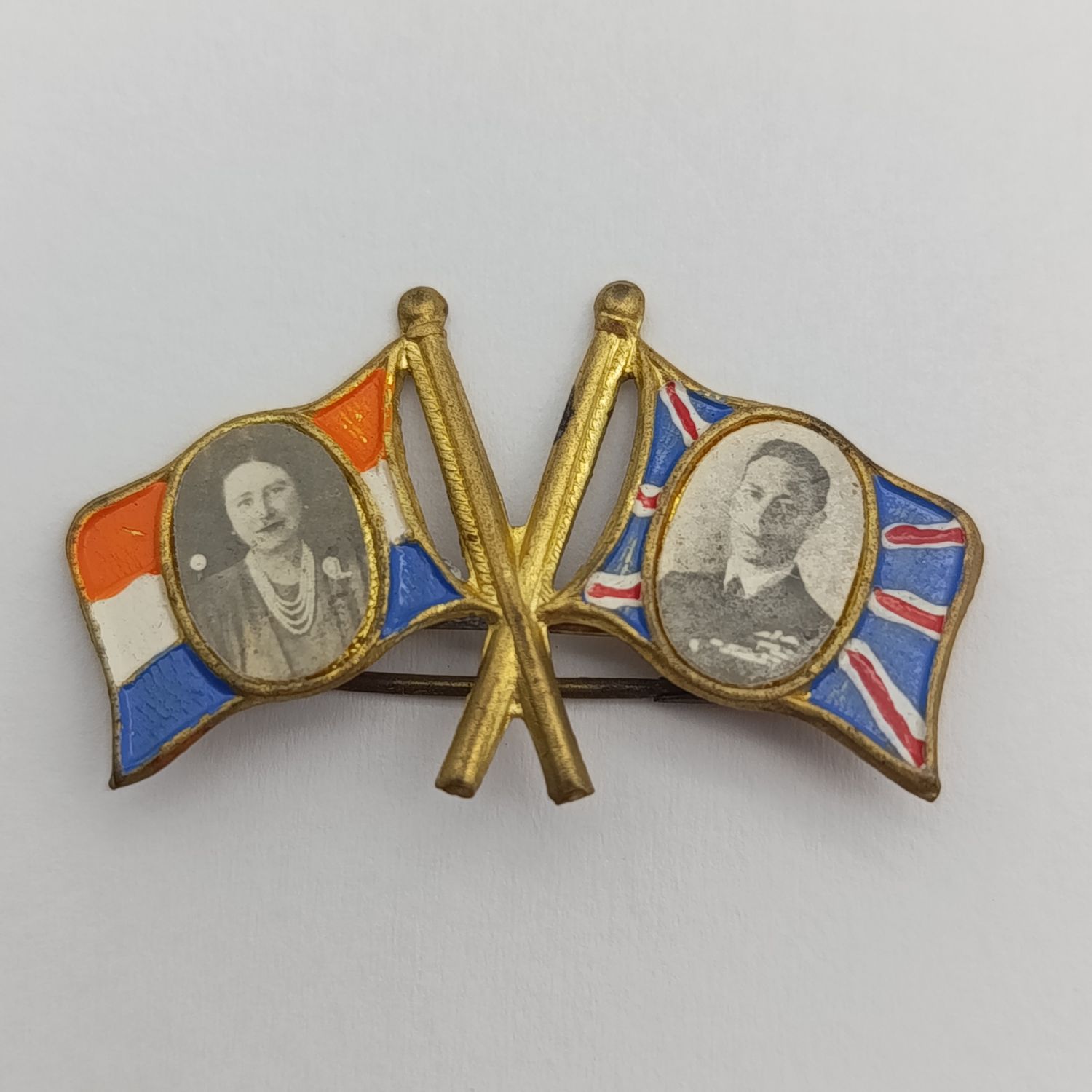 Vintage King George VI Royal visit to South Africa pin badge