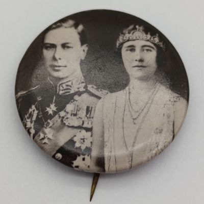 King George VI coronation pin badge