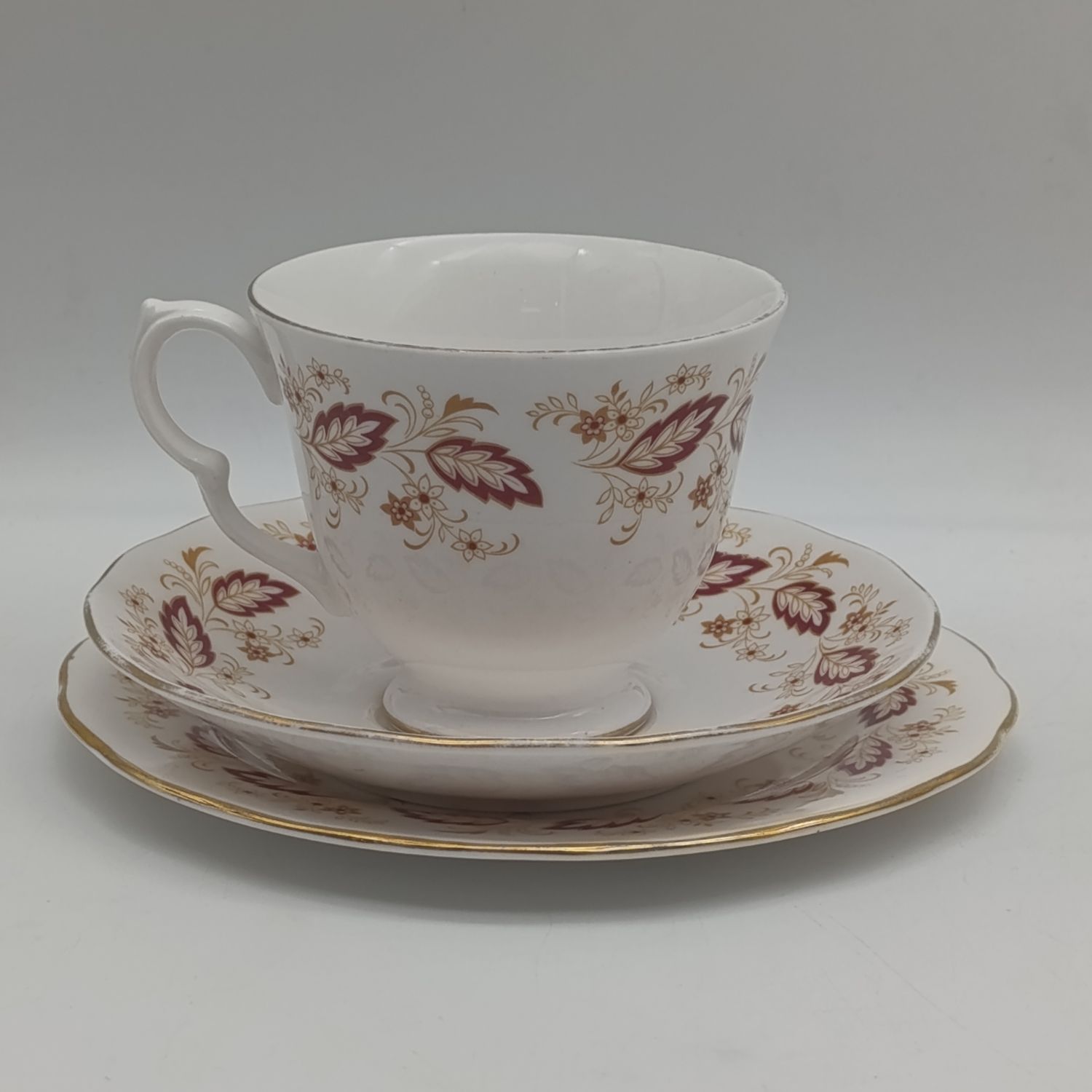Vintage Queen Anne porcelain trio