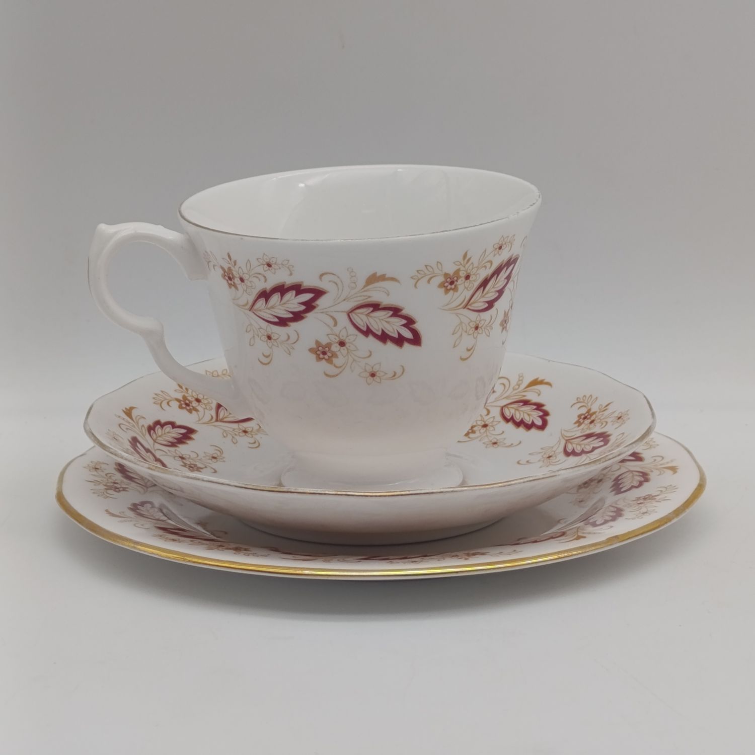 Vintage Queen Anne porcelain trio
