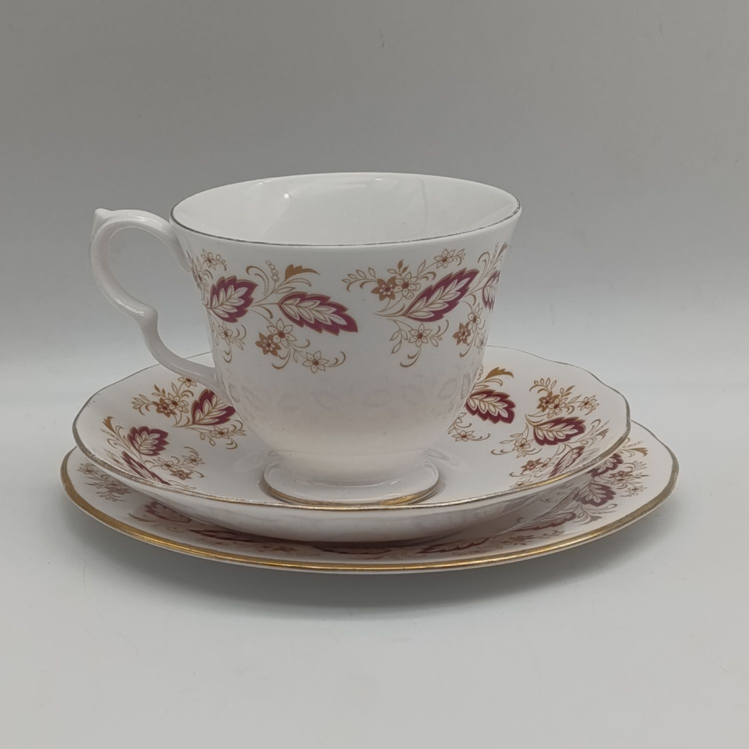 Vintage Queen Anne porcelain trio