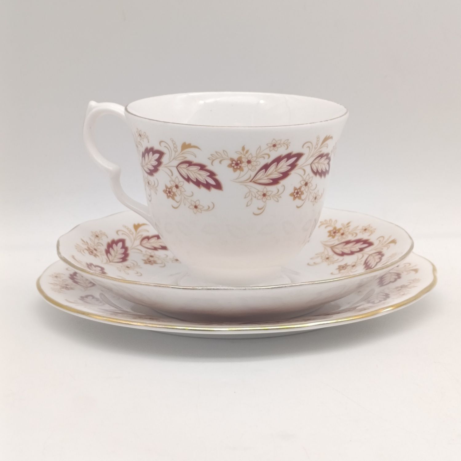 Vintage Queen Anne porcelain trio