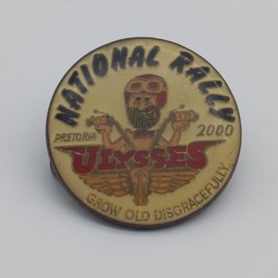 Lot of 4 Motorcycle biker rally badges