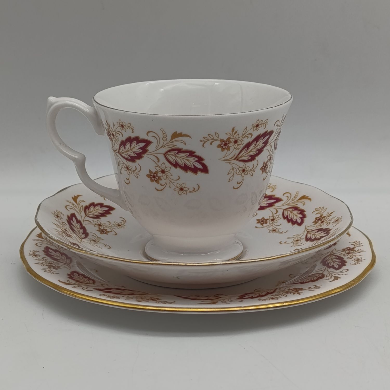 Vintage Queen Anne porcelain trio