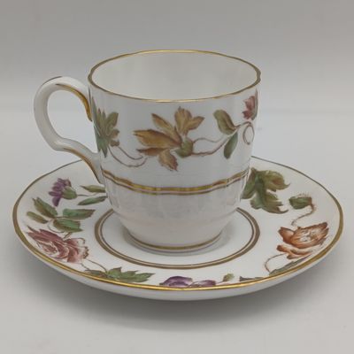 Vintage Royal Worcester Virginia demitasse cap and saucer
