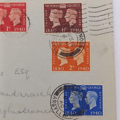​Great Britain 1940 May 6th First Day Cover with Victorian and George Stamps