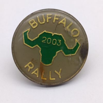 Lot of 4 Buffalo Rally motorcycle badges