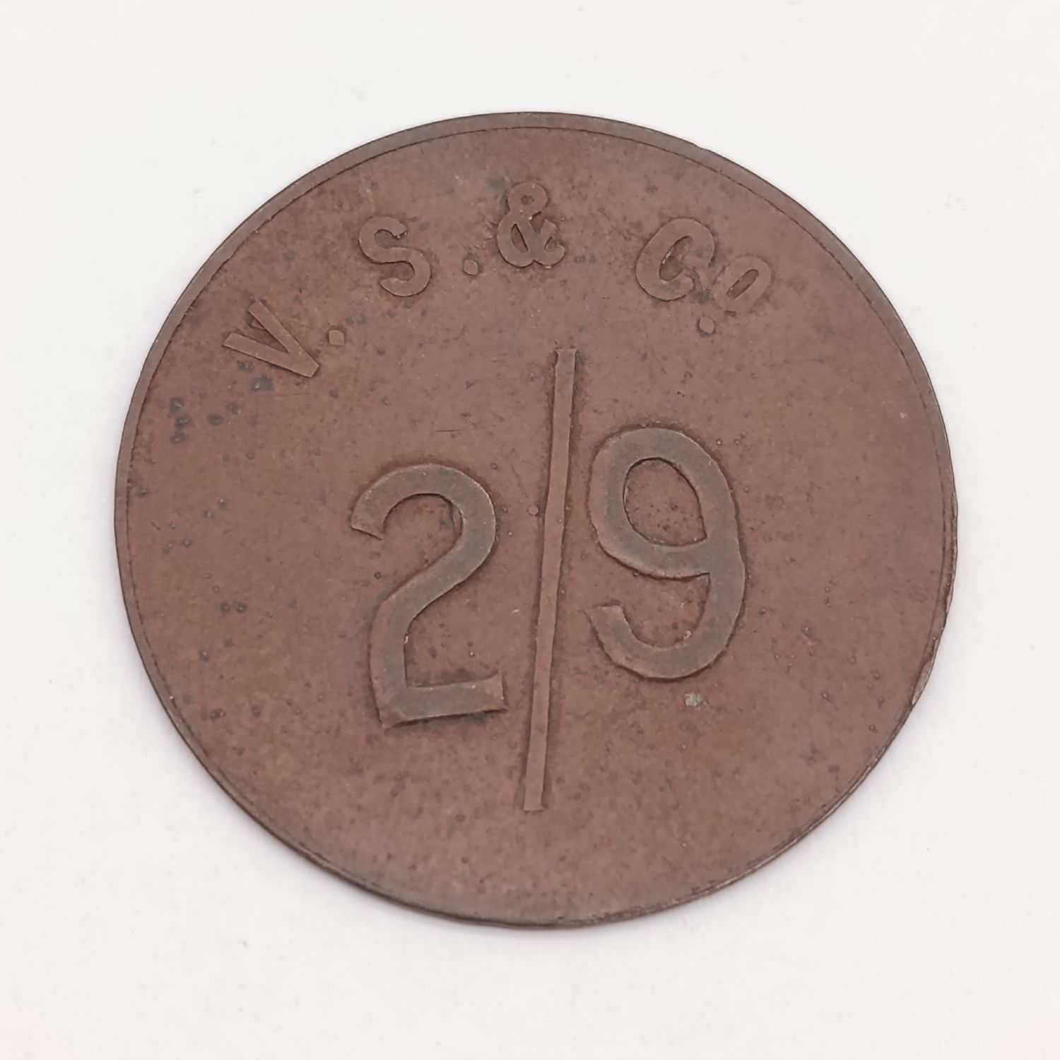 V.S. and Co. Cape Province 2/9 Type B token