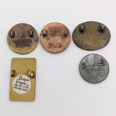 Lot of 5 Motorcycle rally badges