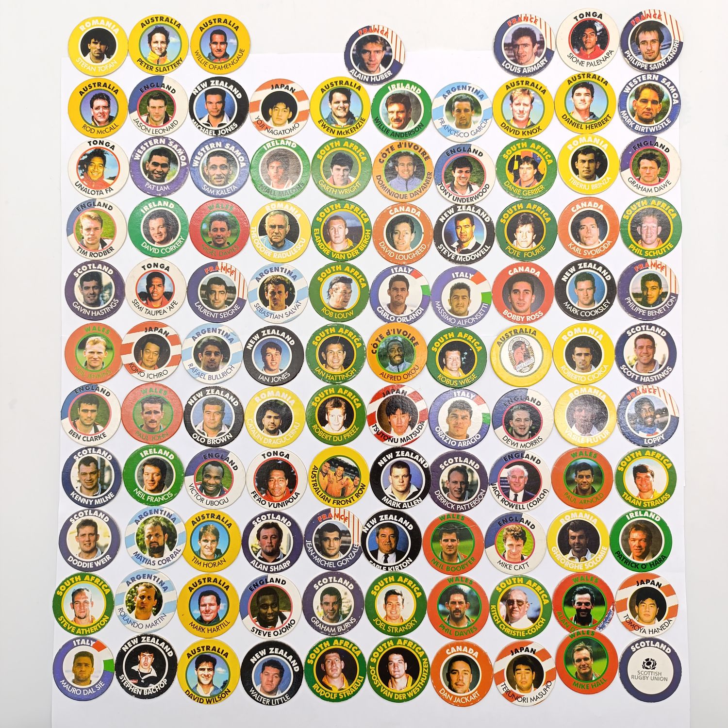 Lot of 107 Arlenco Slama&#39;s of 1995 Rugby World Cup