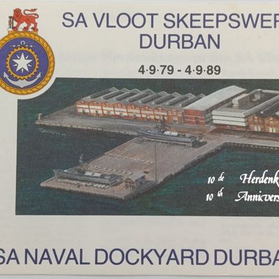 SA Navy Durban Naval Dockyard Cover - 1989 Signed by Capt. BC Guy (Militaria/Navy)