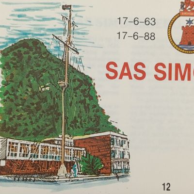 Commemorative cover - 25 years SAS Simonsberg Signed by officer Commanding Capt. R Harrison