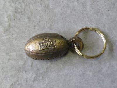 Castle Lager Gillbert Rugby ball mini keyring holder