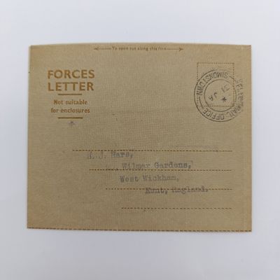 British Forces Letter used from Simonstown, Fleetmail office (Naval) to West Wickham, England