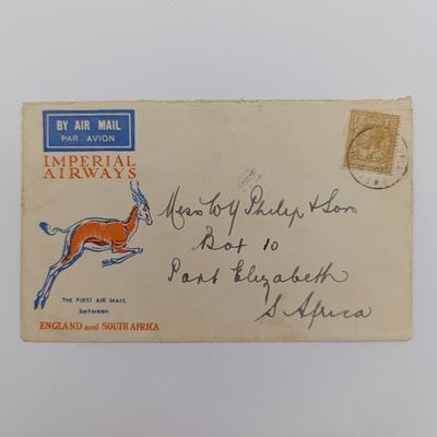 First Christmas mail England to South Africa on imperial airways 1931