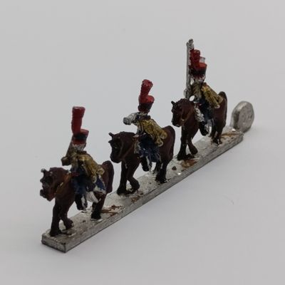 Vintage set of 3 French Infantry Line lead soldiers on base #20