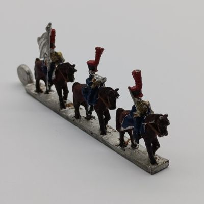Vintage set of 3 French Infantry Line lead soldiers on base #20