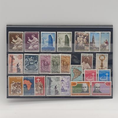 Lot of 24 Vatican City Mint NH stamps on card