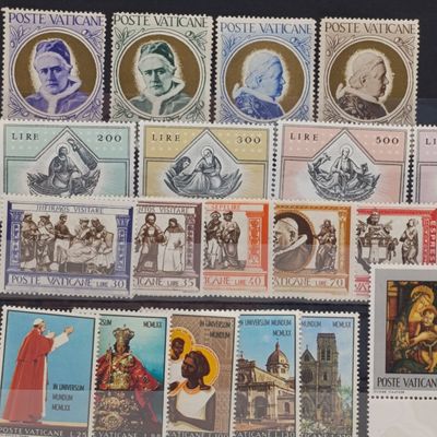 Vatican City - Lot of 25 Mint NH stamps on card