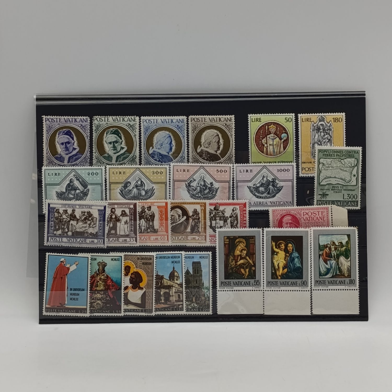 Vatican City - Lot of 25 Mint NH stamps on card