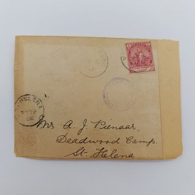 Boer War Pow fronts stuck back to back one side from Worcester, CGH on 17 Sept 1900 to A Rautenbach - Transvaal Tent 10, Green Point Camp, with Double rim censor mark in black ink - See description Boer War Pow fronts stuck back to back one side from Worcester, CGH on 17 Sept 1900 to A Rautenbach - Transvaal Tent 10, Green Point Camp, with Double rim censor mark in black ink - See description