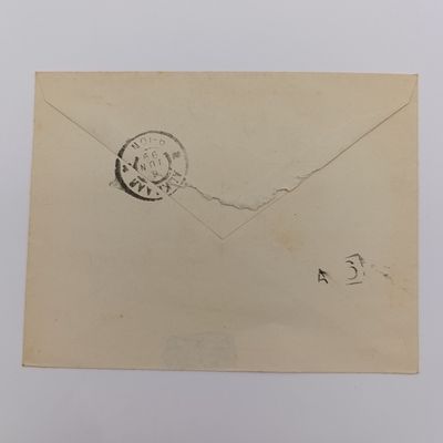 Postal Cover posted Netherlands 6 June 1899 on prepaid Stationery at De Rijp to Dr JD Boeke, Alkmaar - Backstamped Alkmaar 6 June 1899