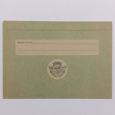 Cape Verde Islands letter card with prepaid postage card with prepaid postage cancelled 12 April  1952