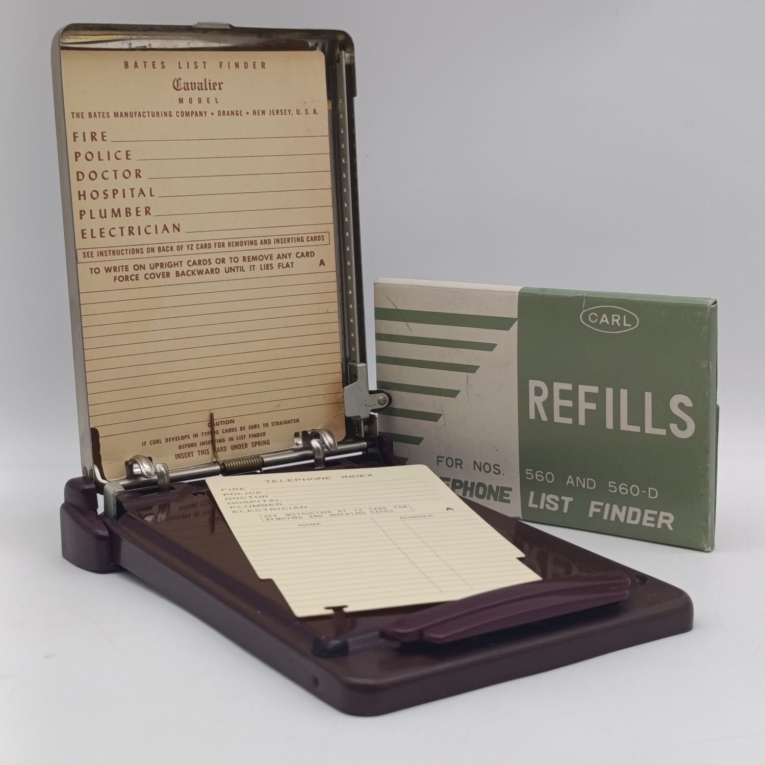 Vintage Telephone number card case