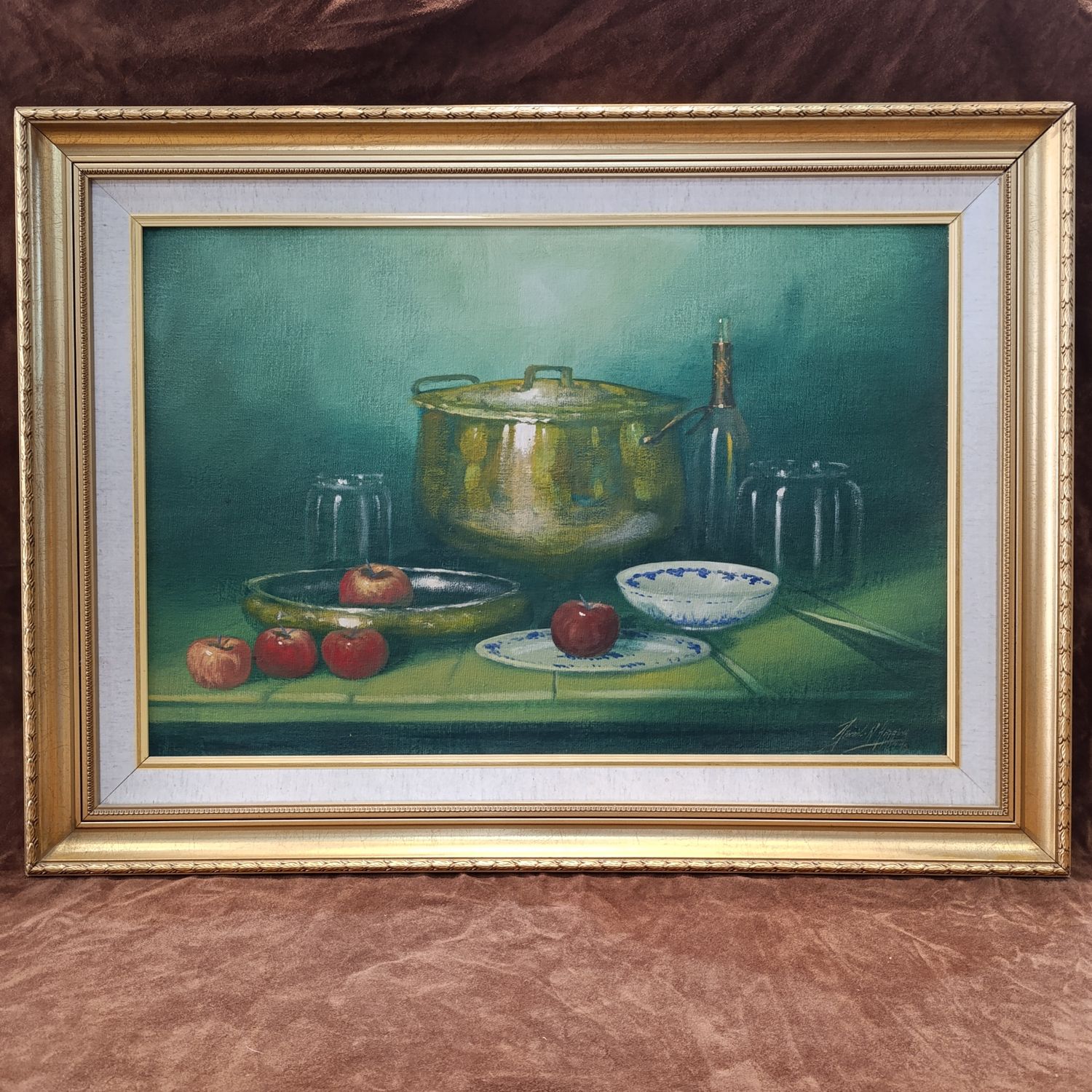 Large Denzil-N-Herring Still life painting