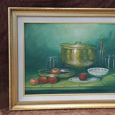 Large Denzil-N-Herring Still life painting